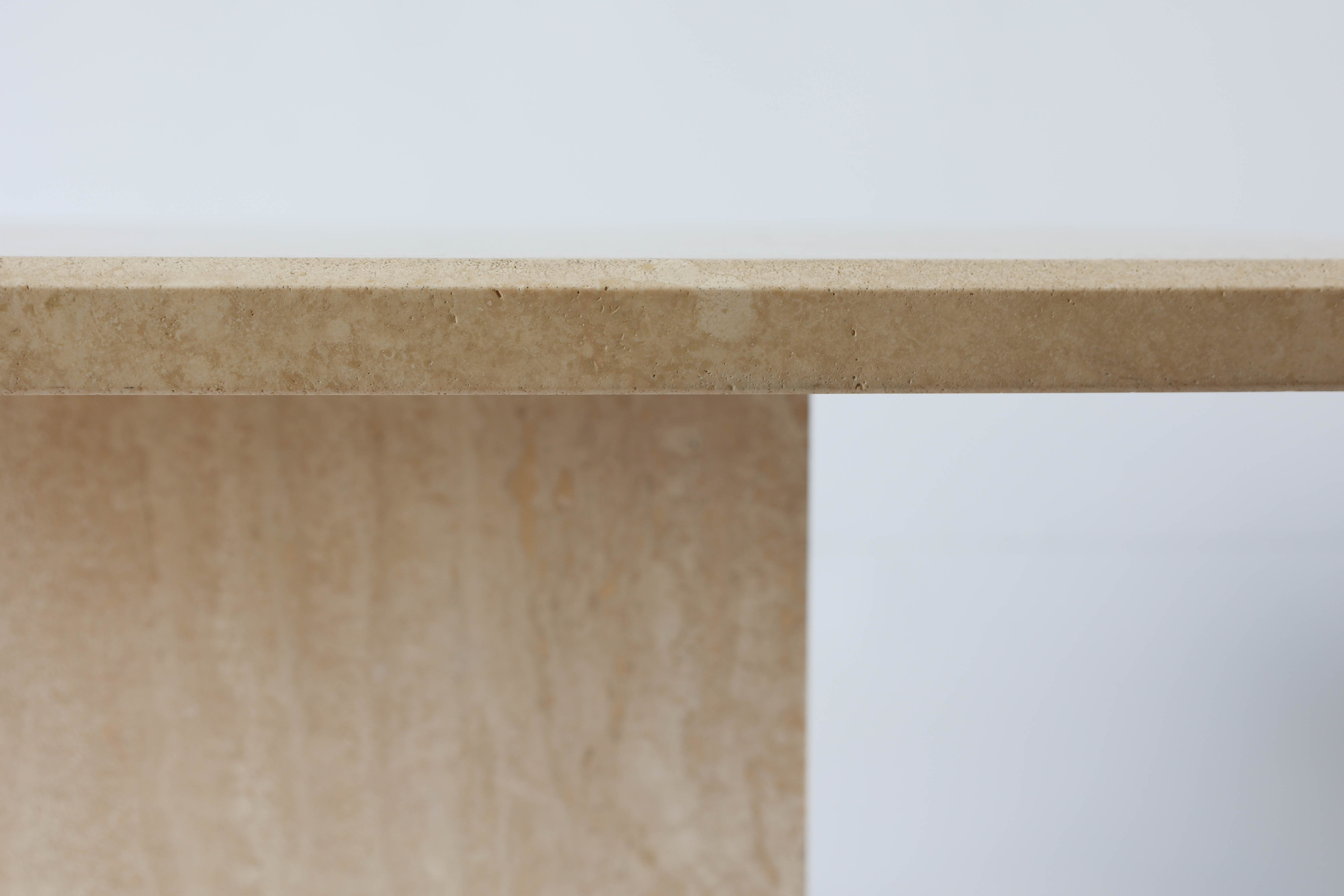 Mid century travertine side table / coffee table