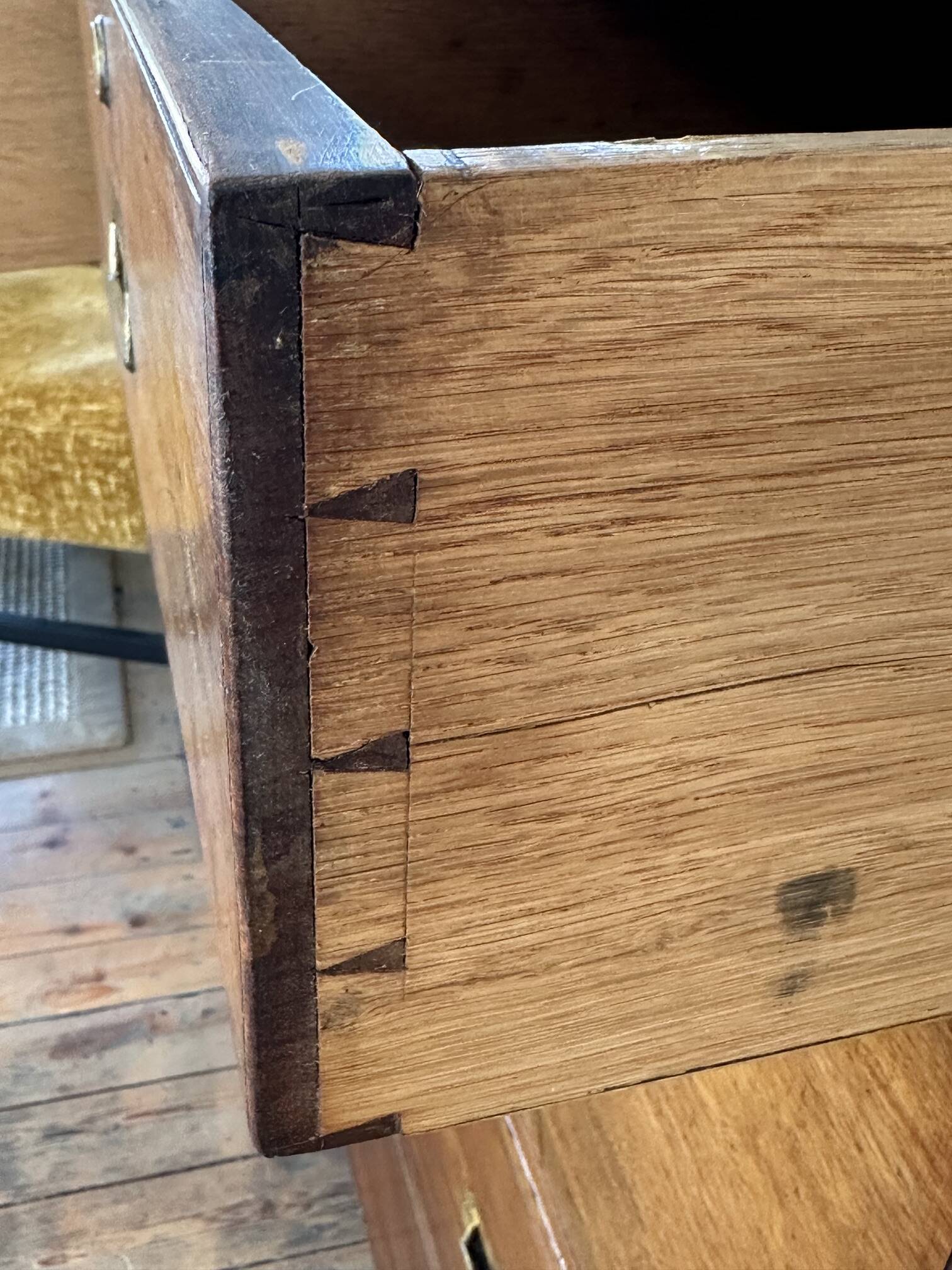Antique military campaign chest