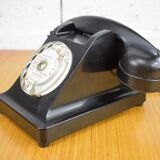 Old black Bakelite phone