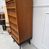 Vintage rattan chest of drawers