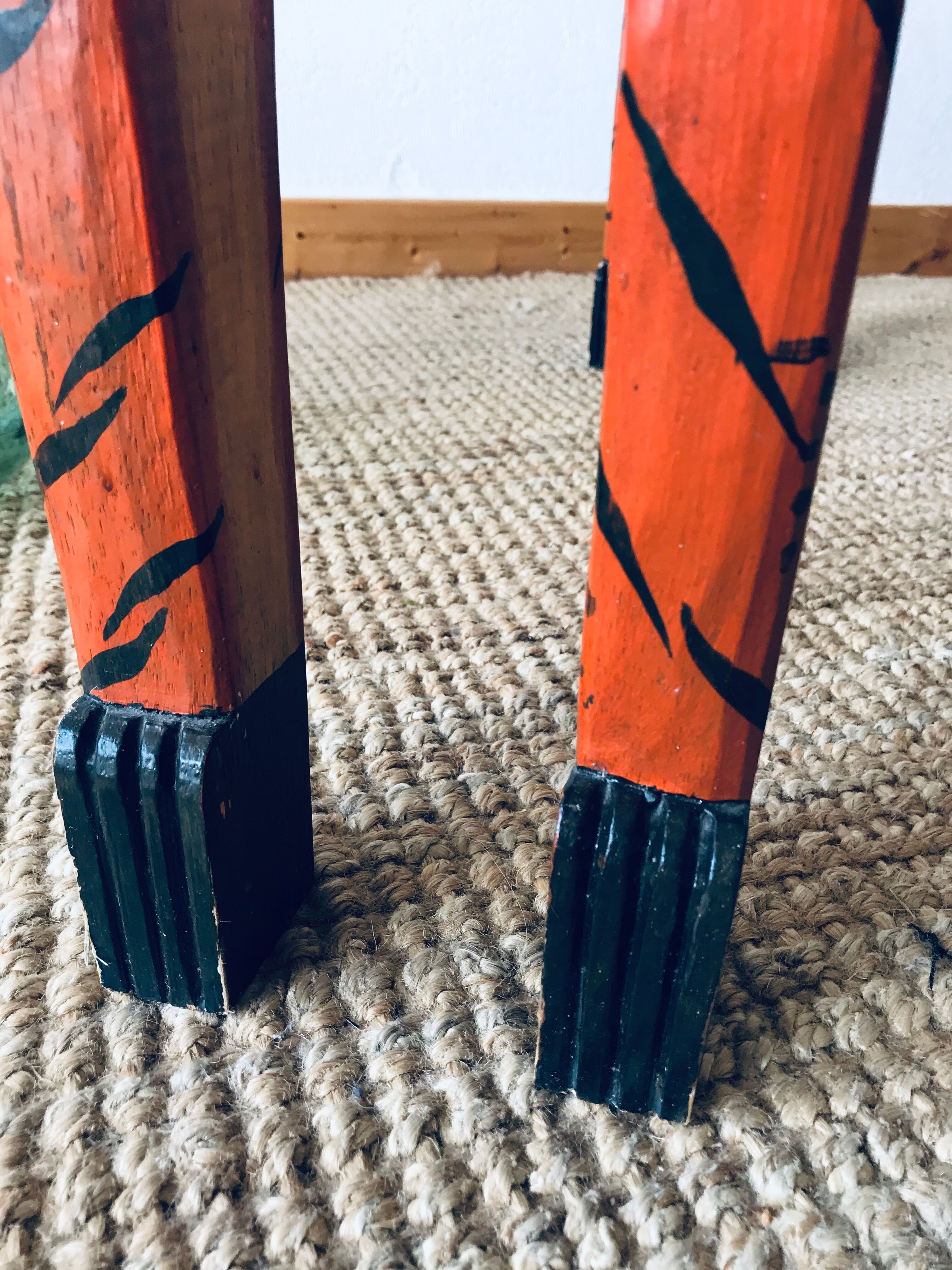 Wooden tiger bench
