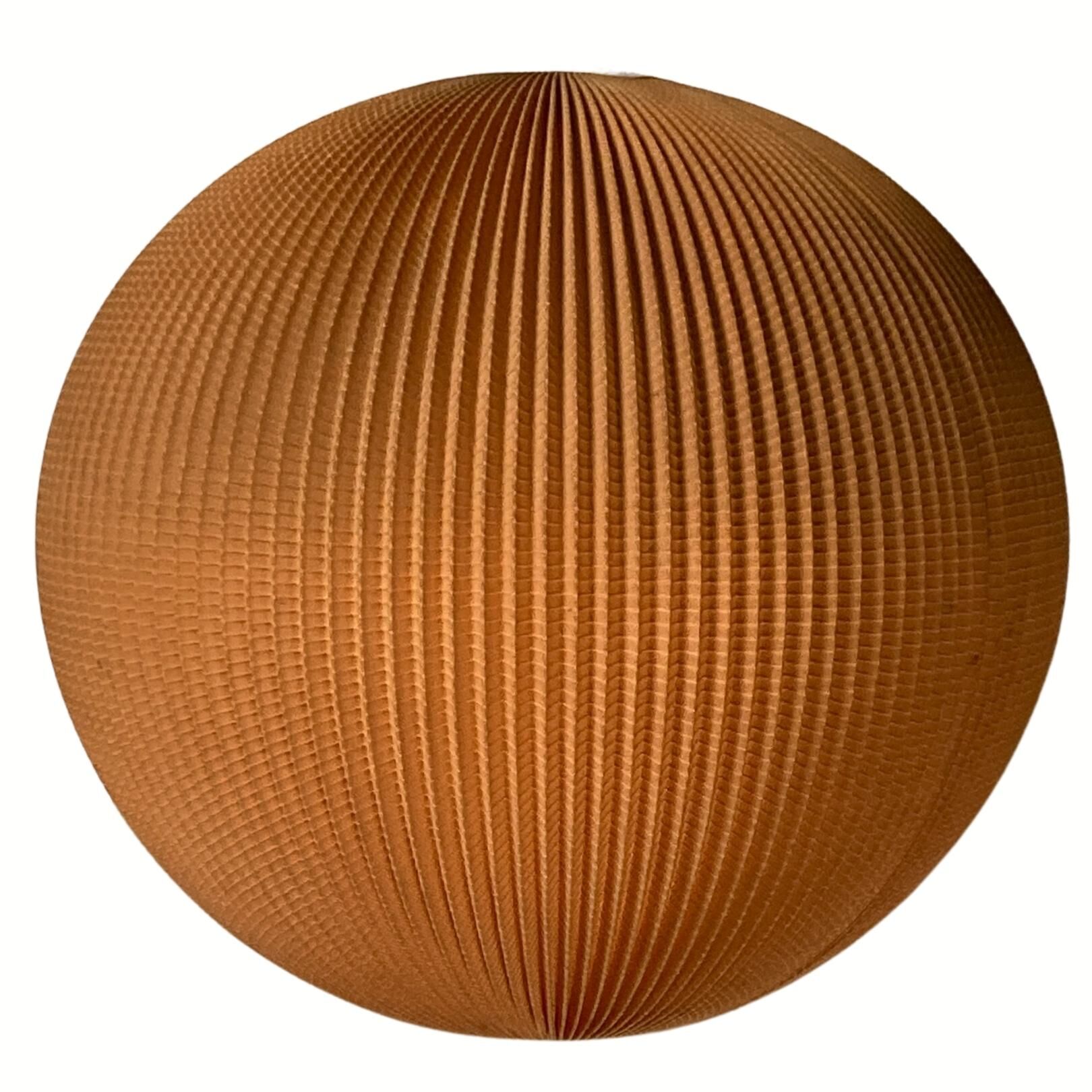 Space age cocoon plisse pendant lamps, 1960s