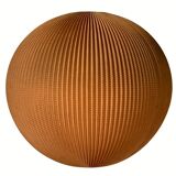 Space age cocoon plisse pendant lamps, 1960s