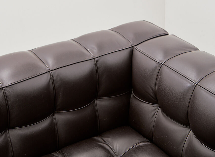 Josef Hoffman pair of Kubus lounge chairs for Wittmann Austria 1910/2011