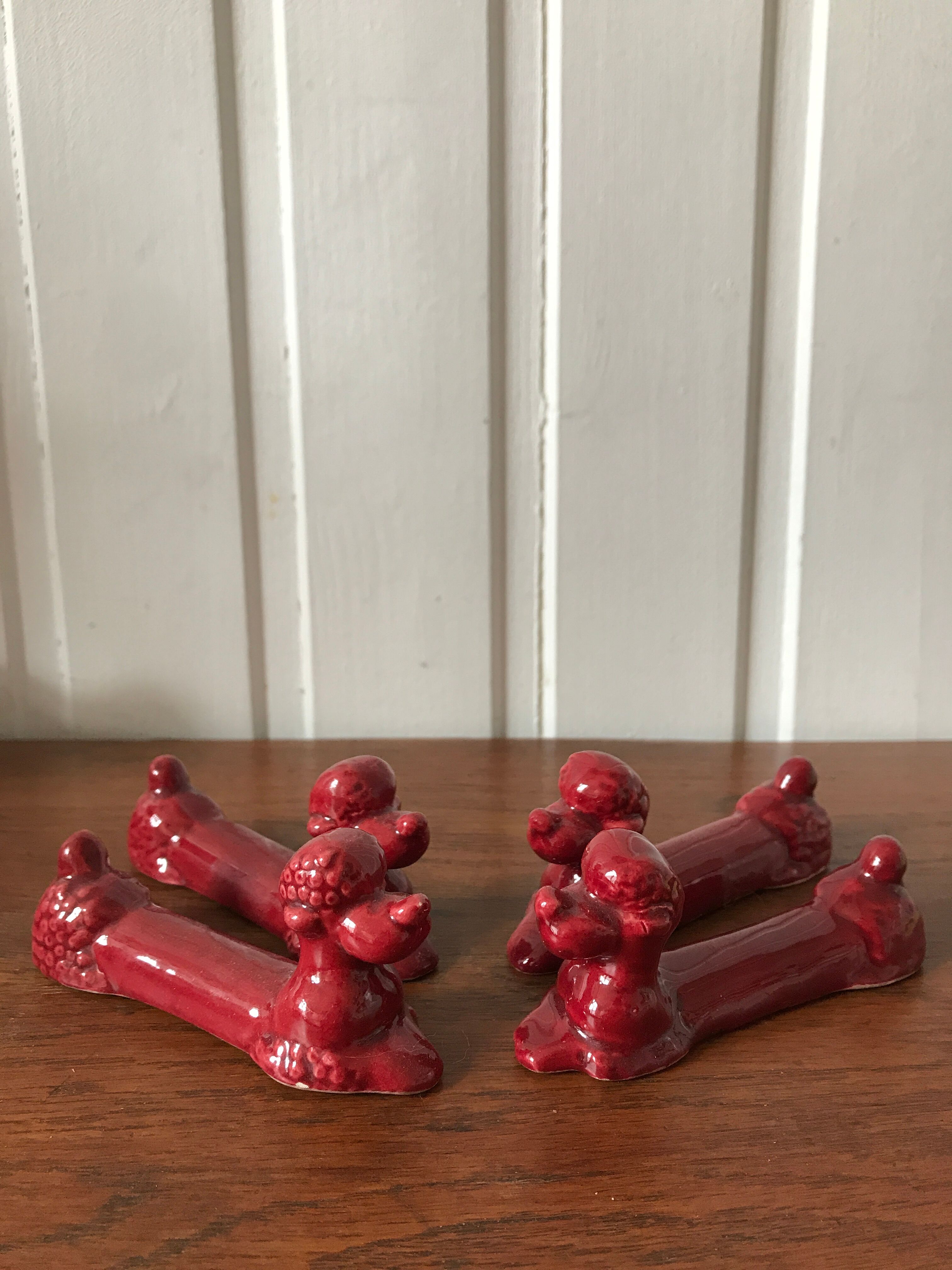 Knife holder dog poodle
