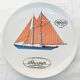 Auteuil Porcelain - Set of 6 Flat Plates - Nautical Theme