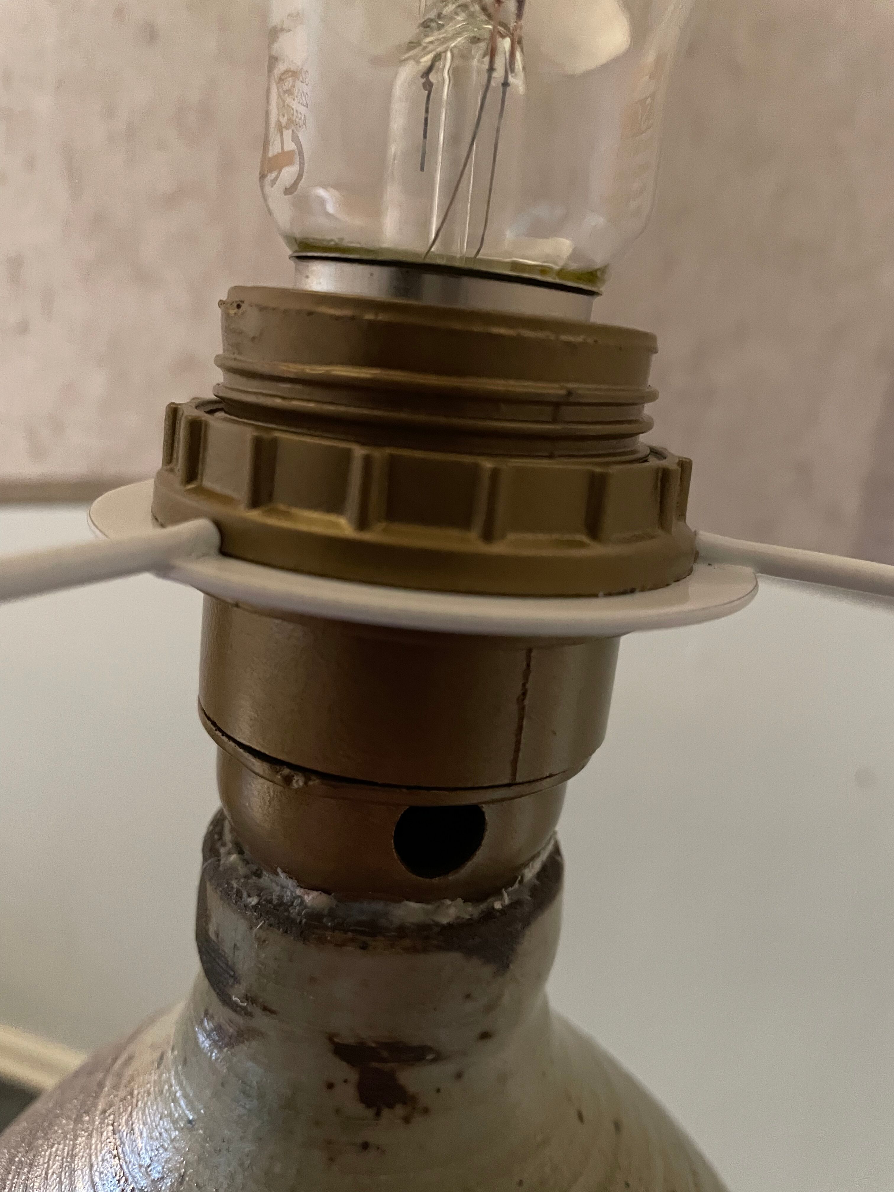 Lampe en grès vernissé