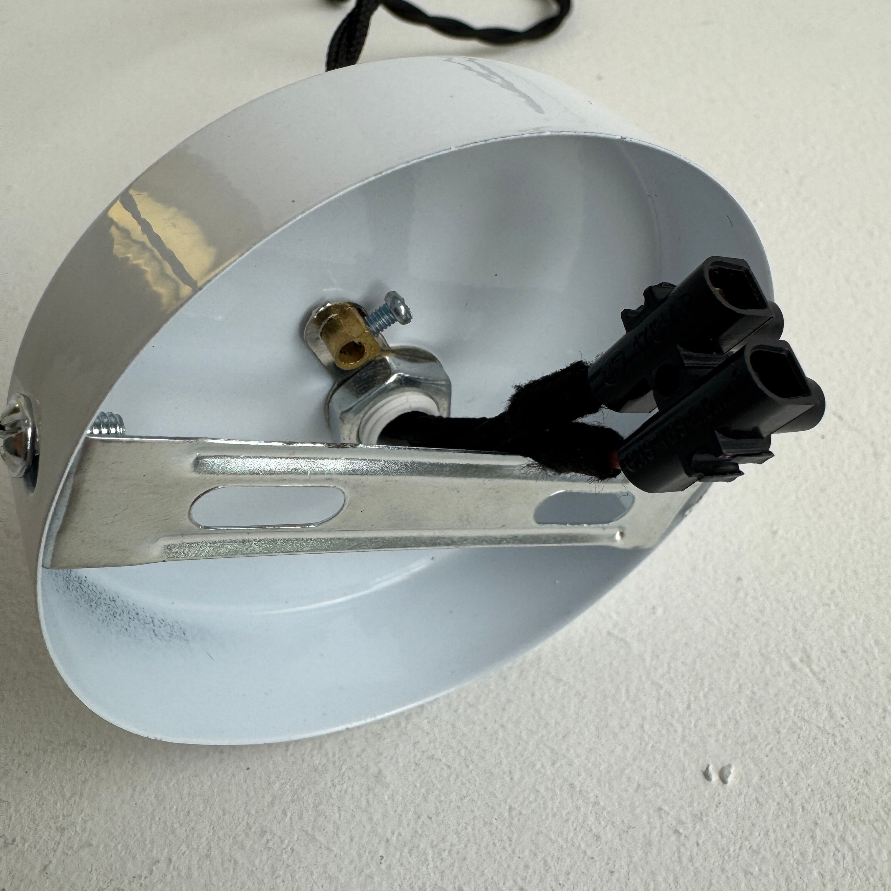 Vintage opaline suspension light from the 1970s