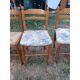 6 chaises de cuisine bois, paillées