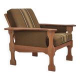 1970s, Danish design, club chair, original very good condition, furniture wool fabric.