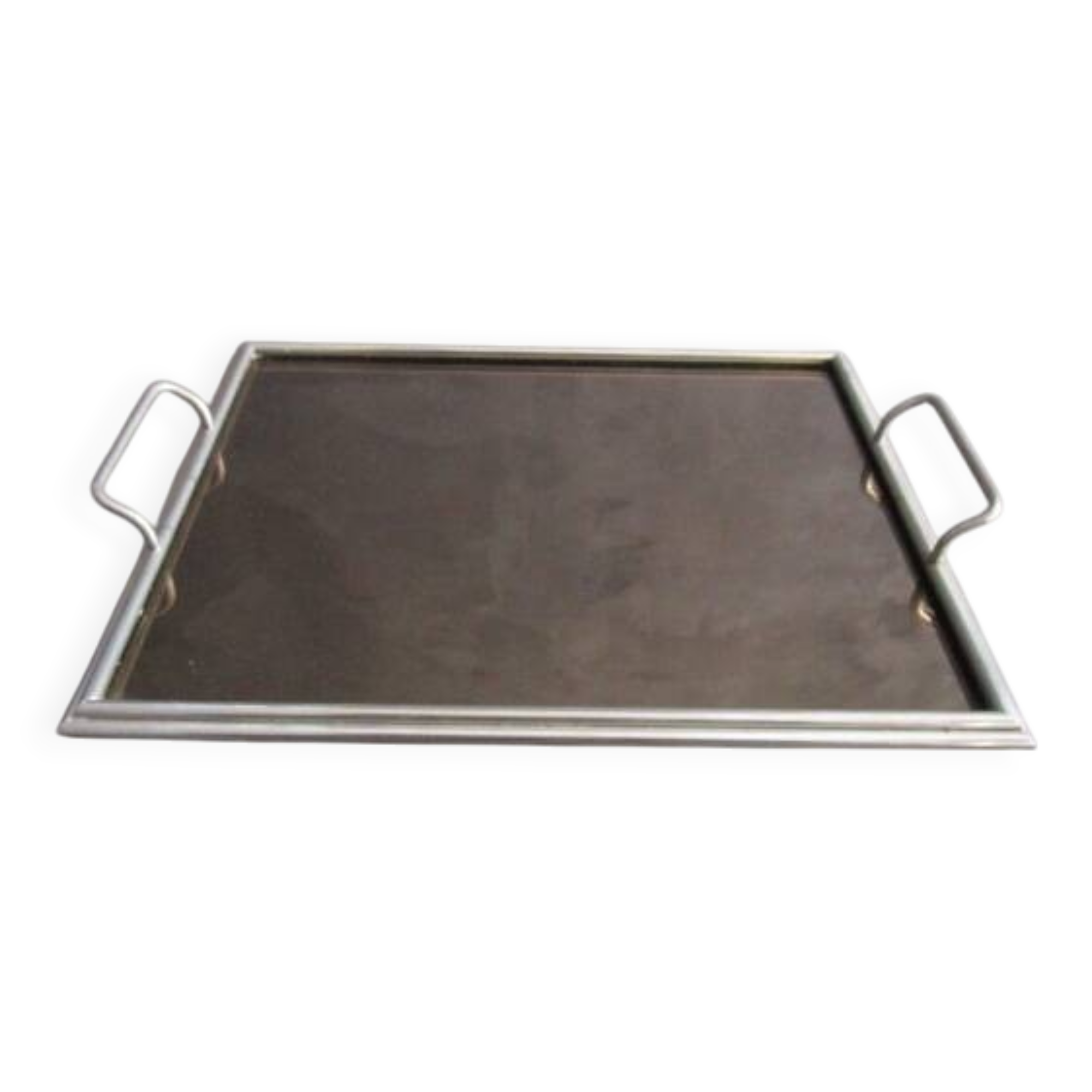 Large antique art deco mirror tray