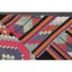 1970s Vintage Turkish Oushak Handmade Wool Cotton Pink Runner Rug 310x407