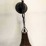 Vintage wicker chandelier
