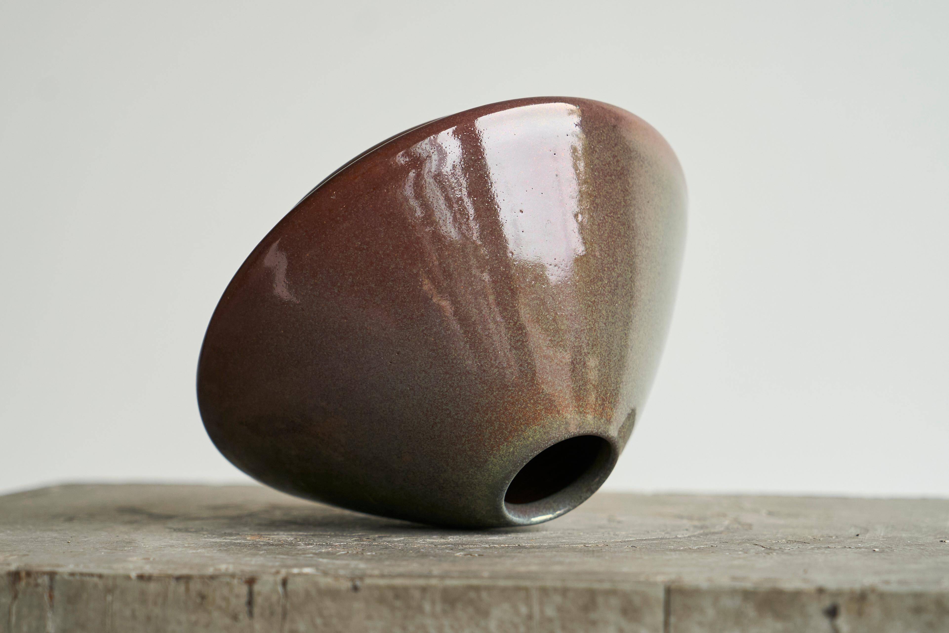 Postmodern ceramic studio object by Joke Stroes for Mobach, 1980s.
