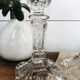 Duo de bougeoirs en verre