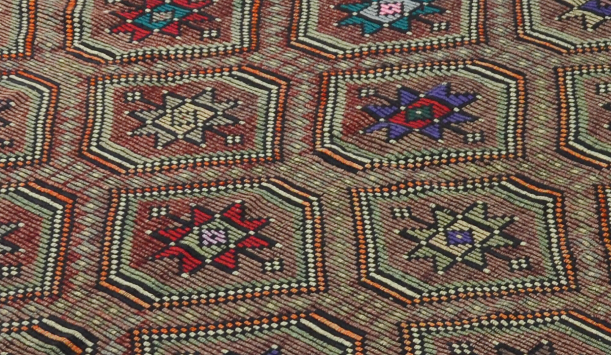 Anatolian handmade kilim rug 330 cm x 191 cm