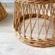 Pair of vintage rattan children's armchairs