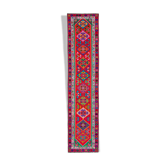Tapis décoratif oriental red runner fait à la main 82 cm x 370 cm