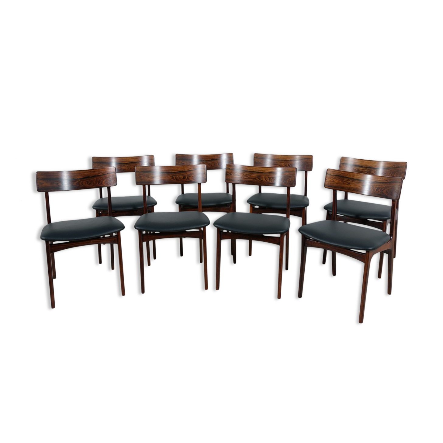 Mid-century danish rosewood dining chairs, 1960s, set of 8