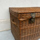 Woven wicker basket