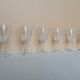 Service 24 pieces vintage foot glasses 70s