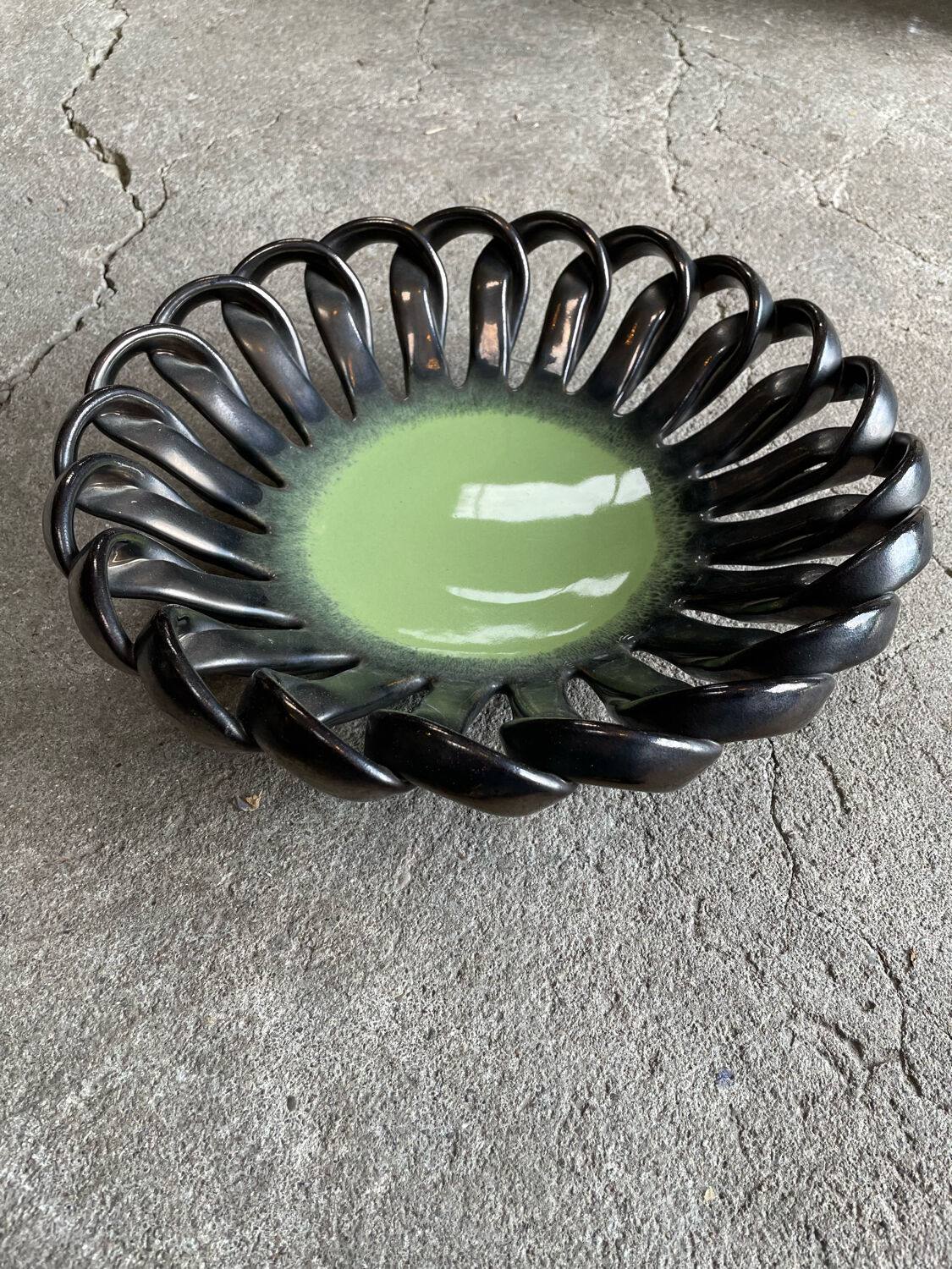 Ceramic fruit cup 1950