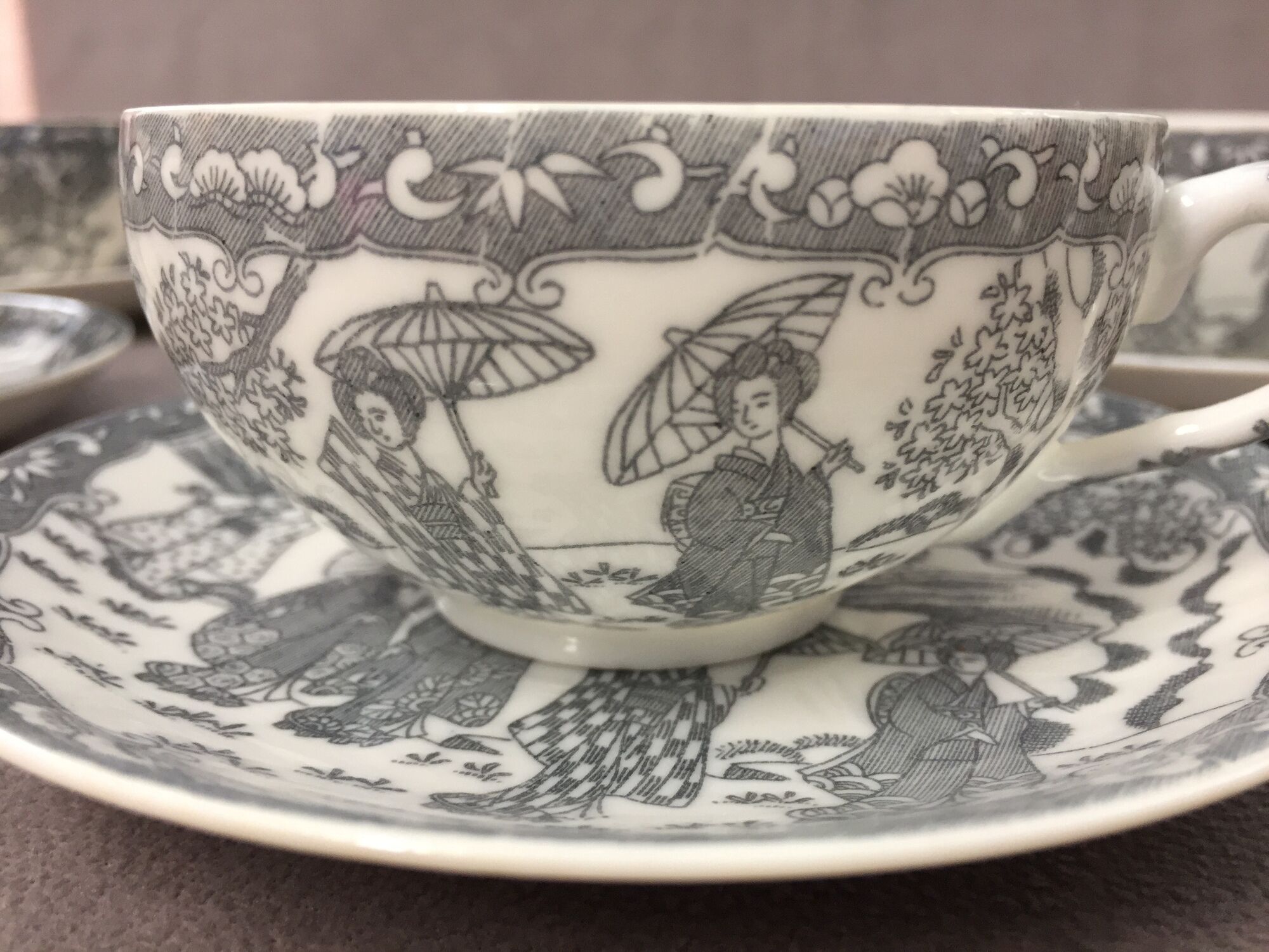 Old tea set coffee chocolate vintage made in japan 1950 fine porcelain
