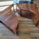Table basse en 2 parties, vers 1970