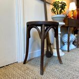 Dark wood stool