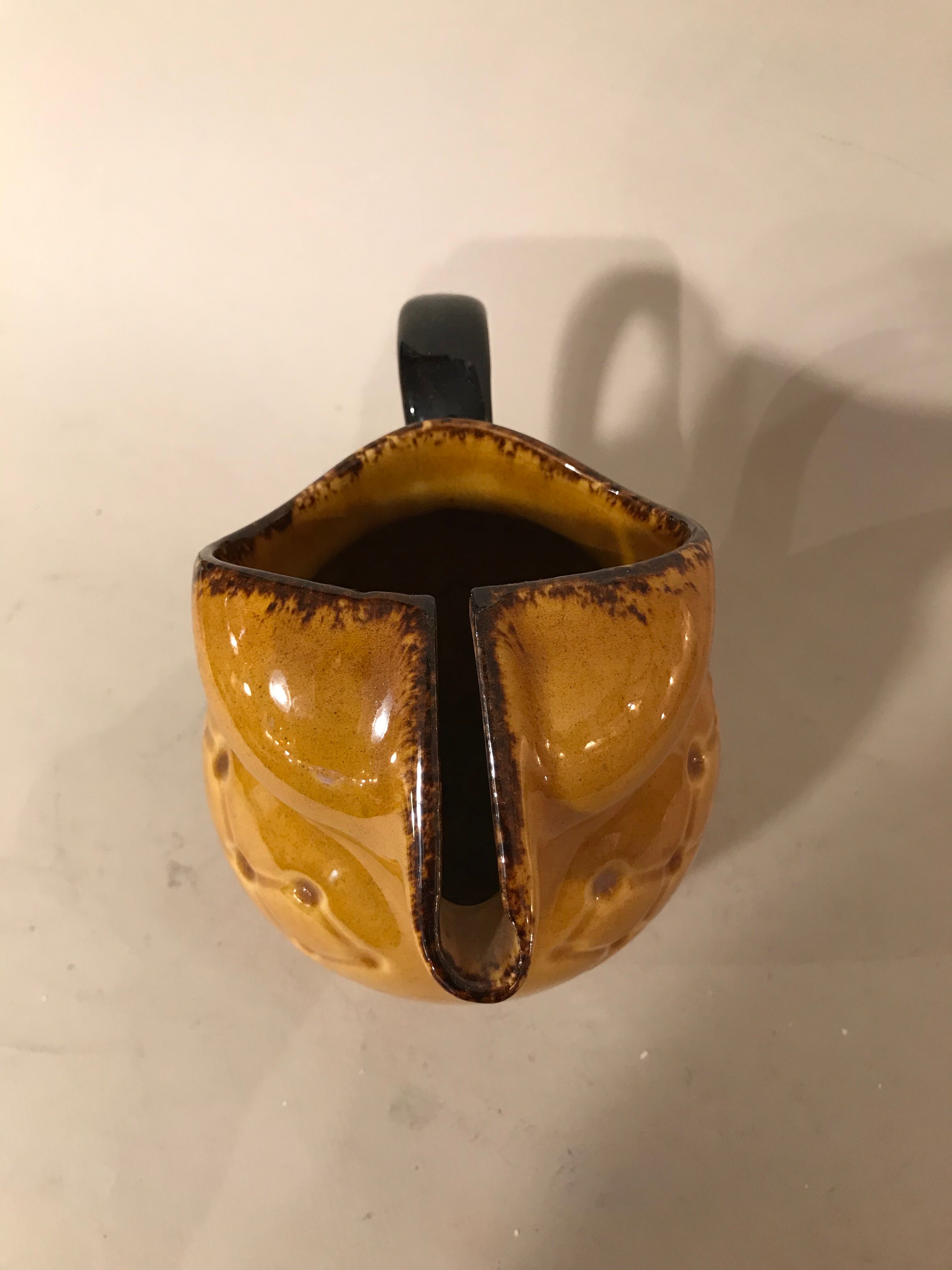 Yellow ceramic pitcher pineapple by Mireille 1950