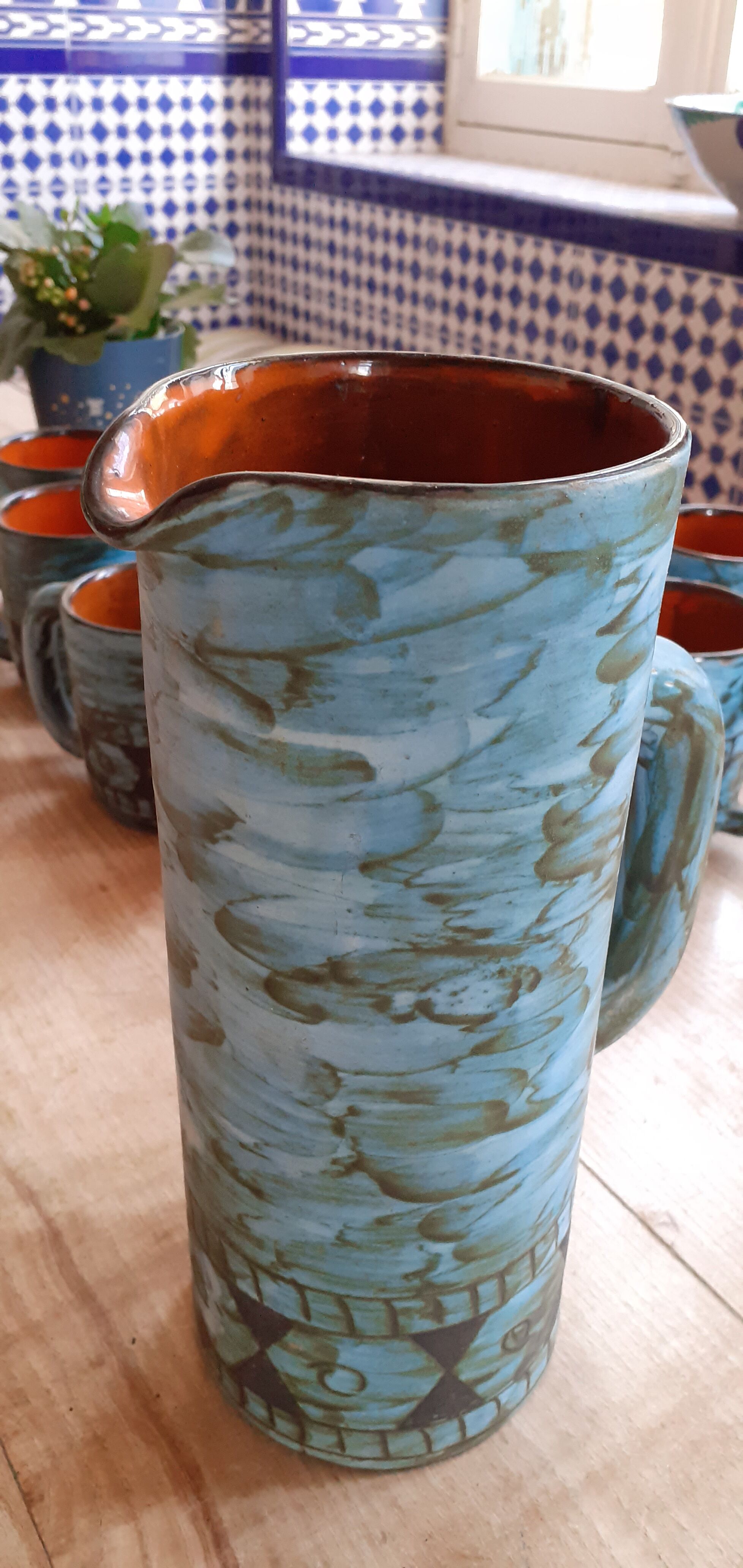 Sangria set Vallauris Alain Maunier 1960s