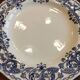 8 blue & white dinner plates (Royal Tudor Gien Lunéville Ceraminter)