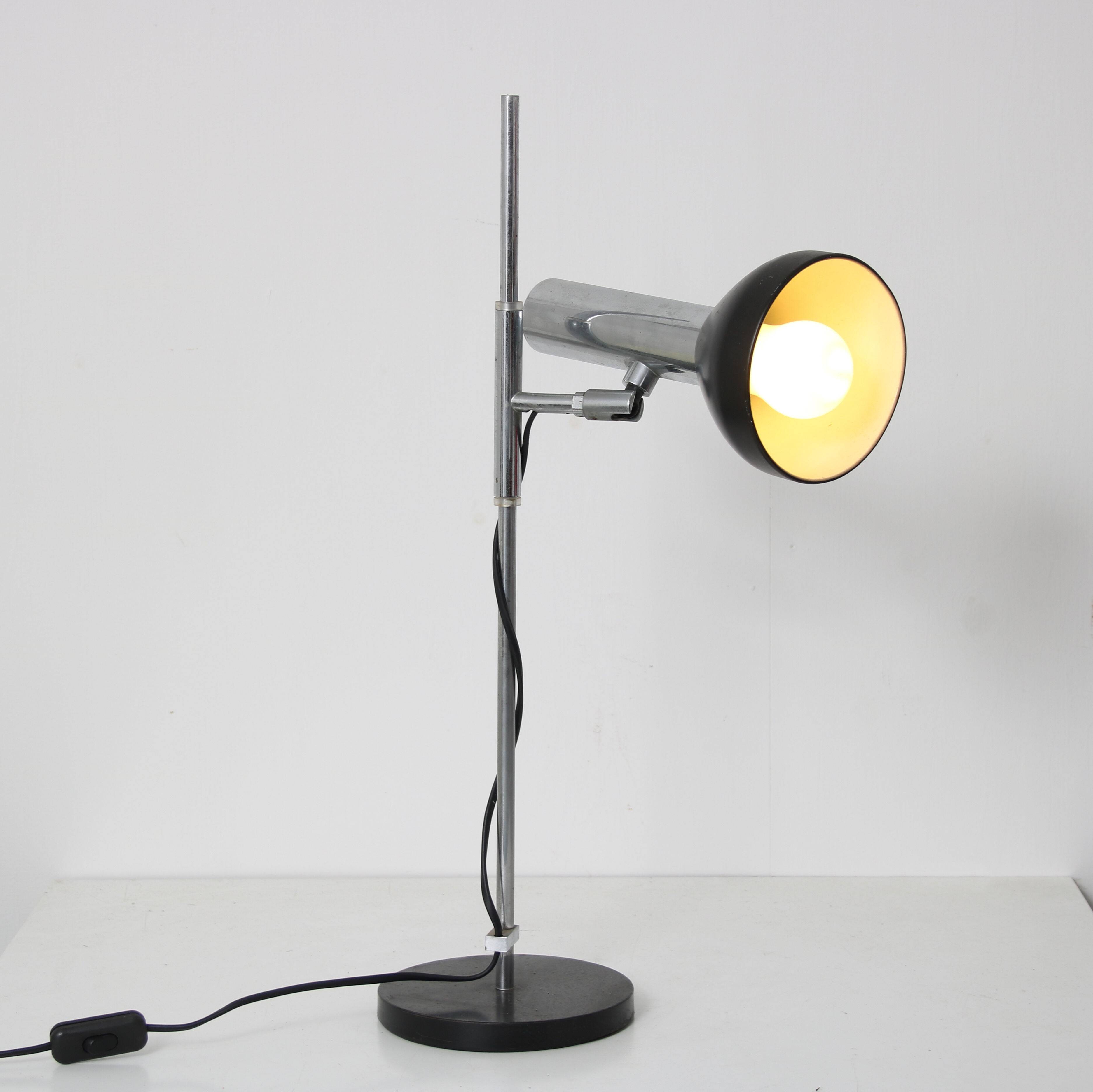1960s Adjustable metal desk lamp from the Netherlands