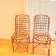 Vintage rattan chair pair "Alice"