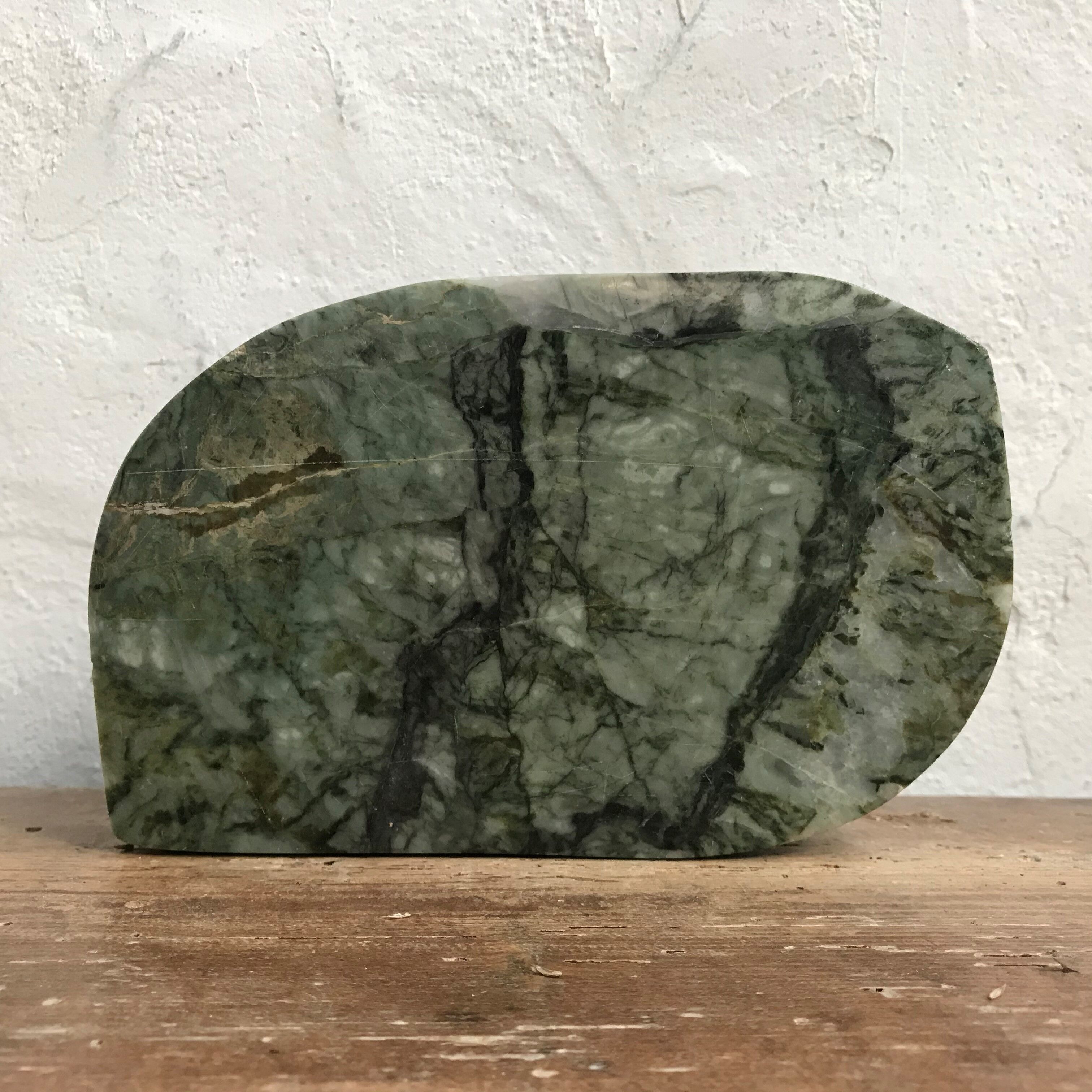 Green marble ashtray