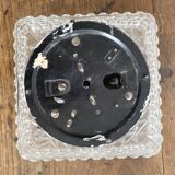 Vintage square molded glass ceiling light