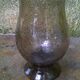Biot glass candle holder