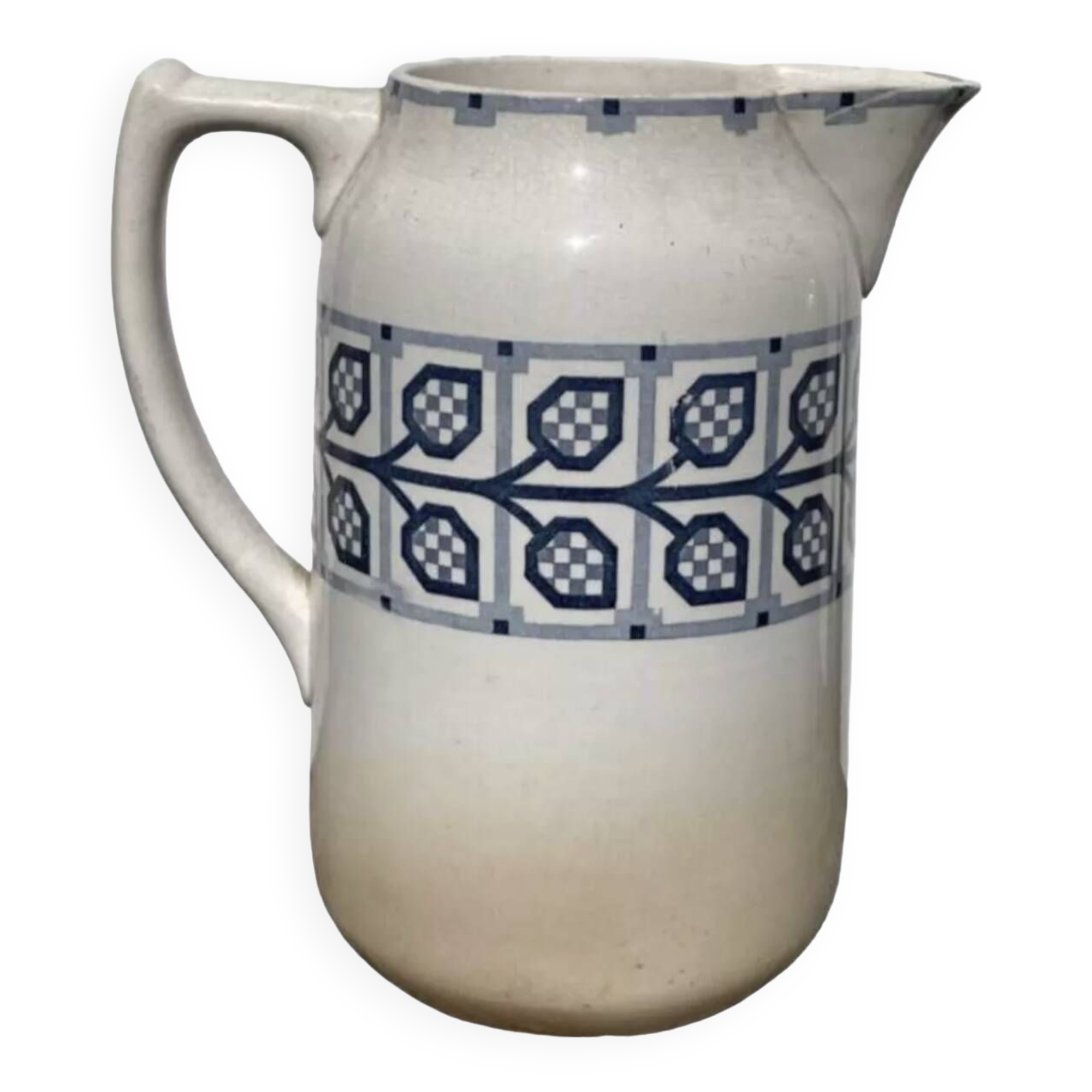 Antique Digoin vase jug