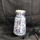 Vase grec vintage Nassos Hellas Rodos or bleu et blanc