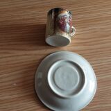 Cup and under cup porcelain scenes galantes