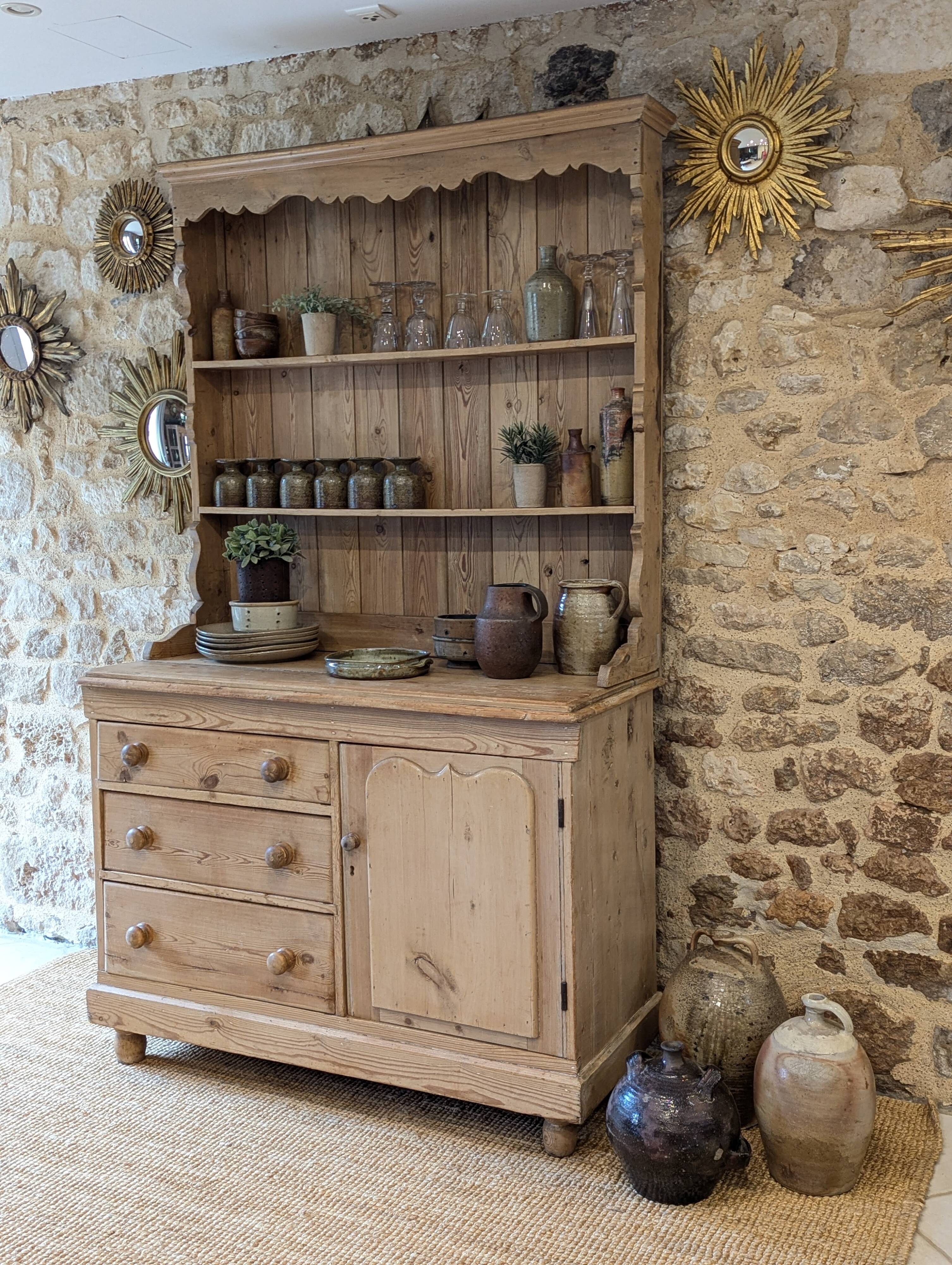 Antique dresser in pitch pine
