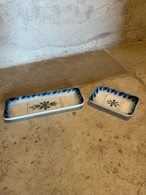 Lot ravier and wears Savon Digoin Sarreguemines