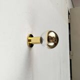 Vintage German Space Age Brass Ceiling Lamp by Motoko Ishii for Staff, 1970s