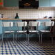 Suite 4 chairs formica white