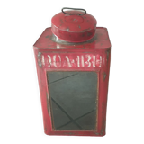 Red metal lantern