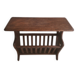 Vintage wooden magazine rack