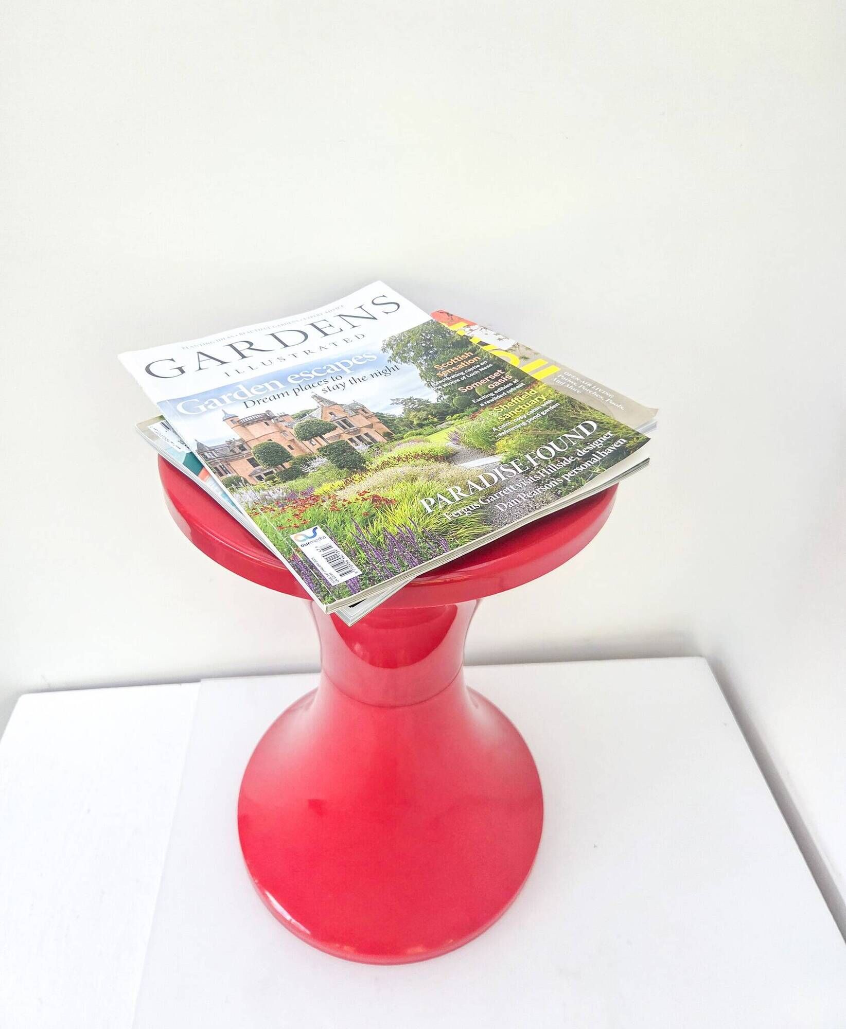Original Tamtam Seat from the 1970s by Henry Massonnet – Bright Red
