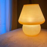 Opal glass mushroom lamp