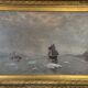 Oil on canvas, "view of an icy sea", monogram and date at the bottom right, P.E 86 for 1886.