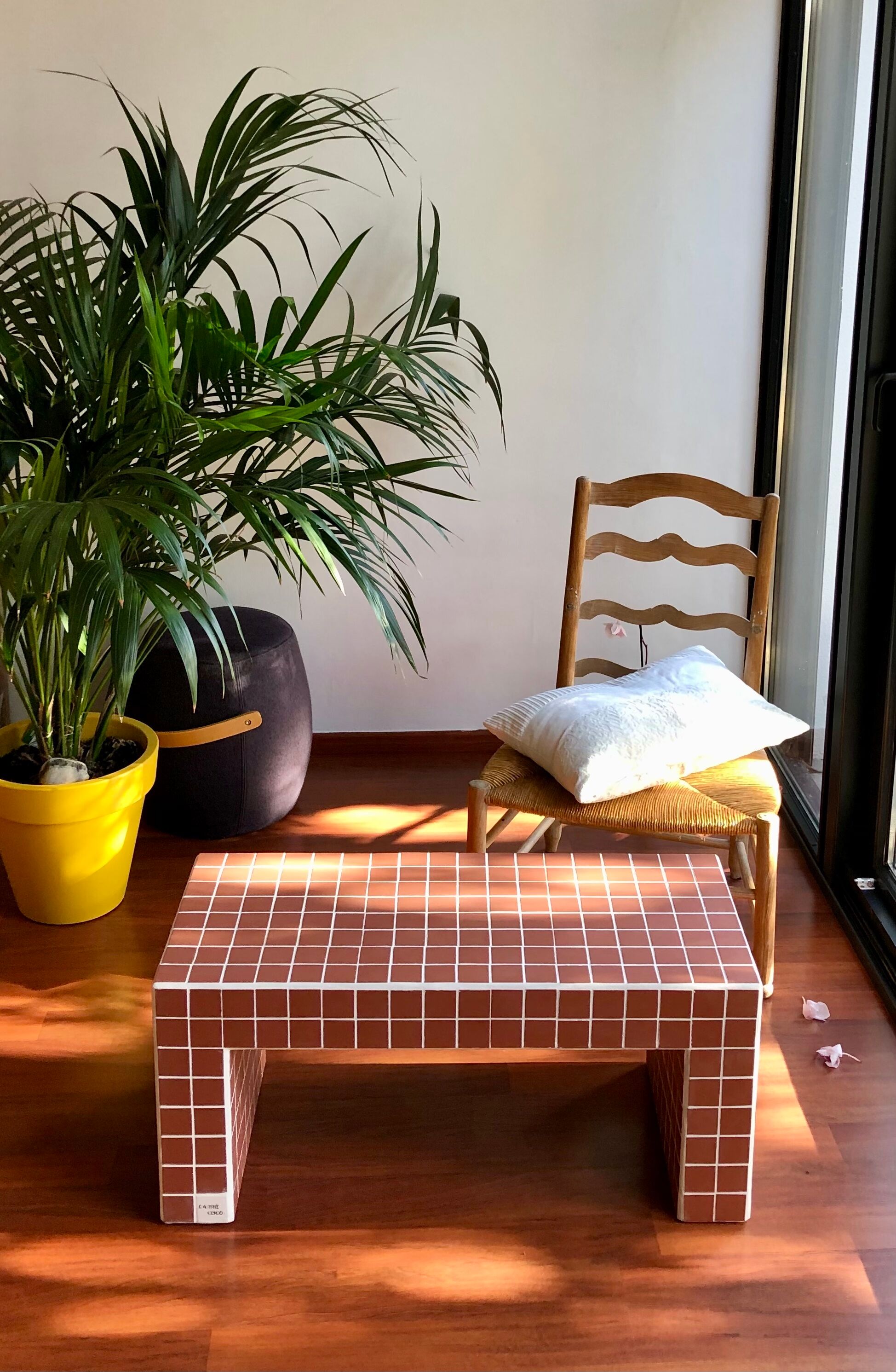 Ceramic tile coffee table